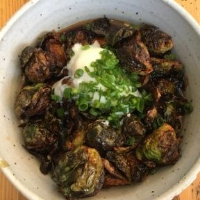 Gluten-free brussels sprouts from Rose Cafe
